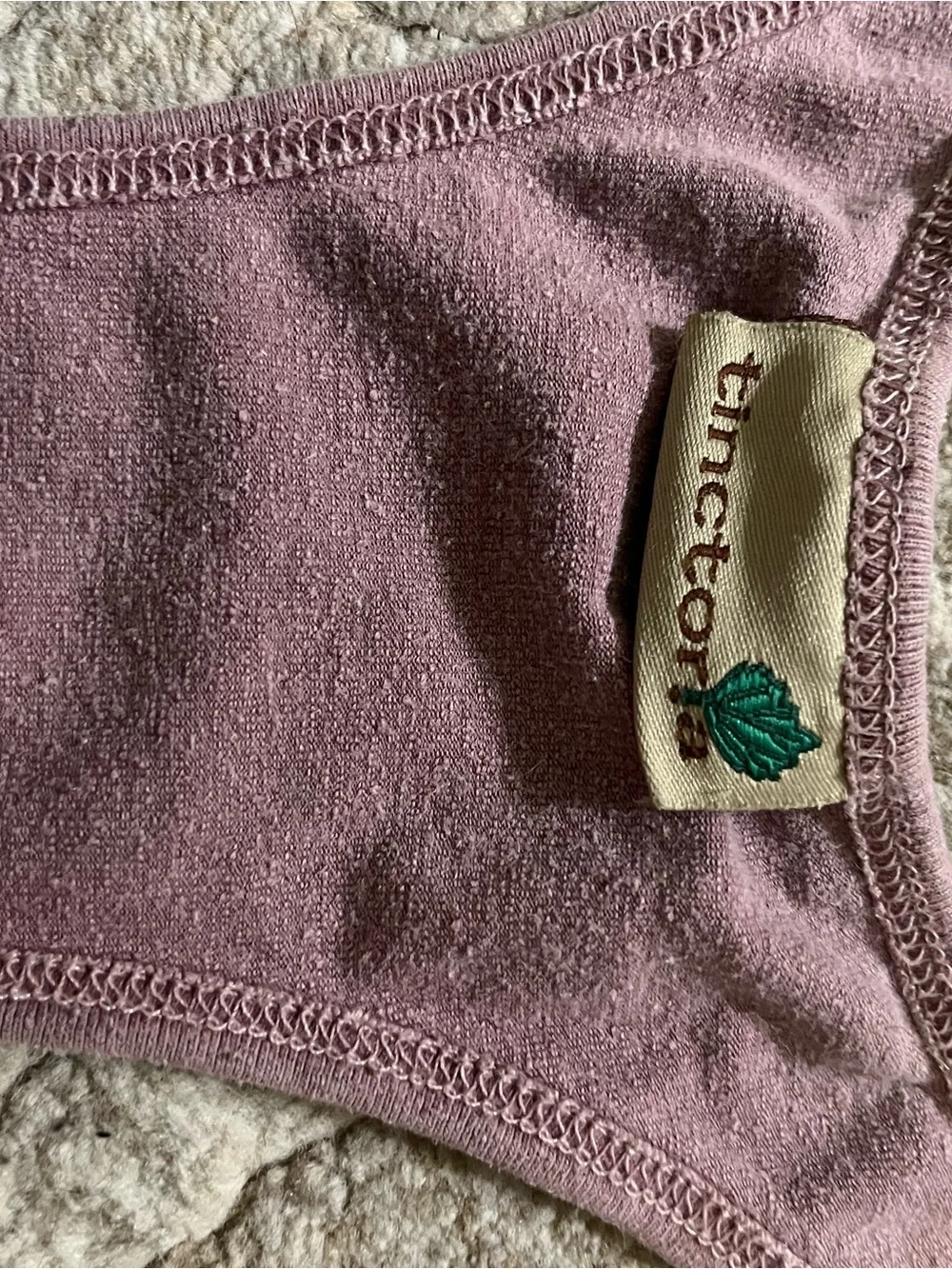 Women’s lavender Racerback Organic Hemp Tunic Tank Top Small - Picture 2 of 2
